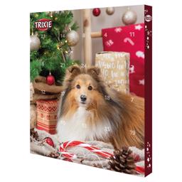 Trixie Julekalender med sød Collie Glædelig Jul Til Din Hund